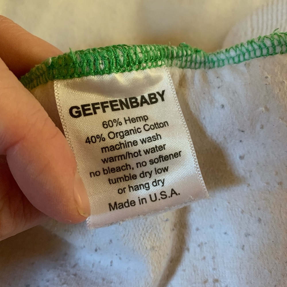 Reusable diaper inserts cotton and hemp